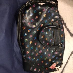 Dooney & Bourke rainbow DB medium duffle